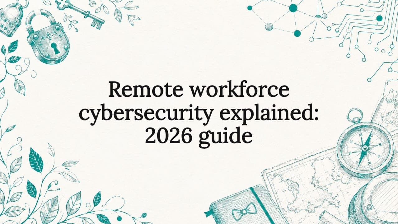 Remote workforce cybersecurity explained: 2026 guide