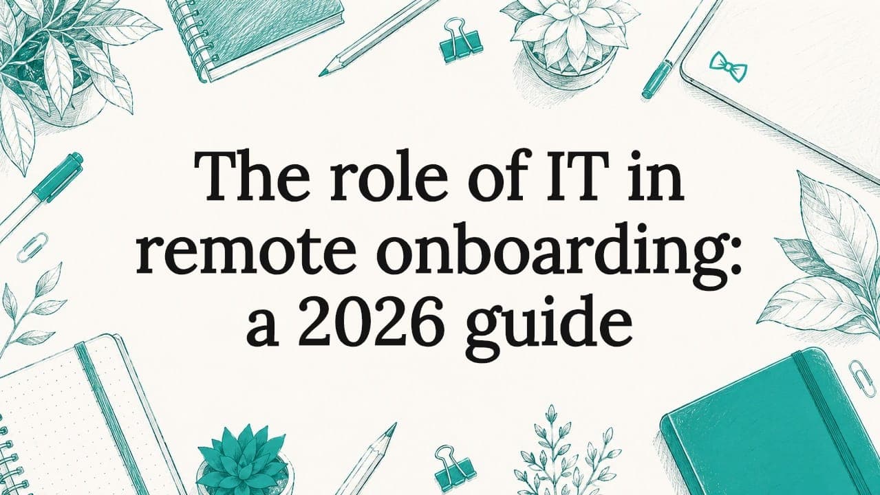 The role of IT in remote onboarding: a 2026 guide