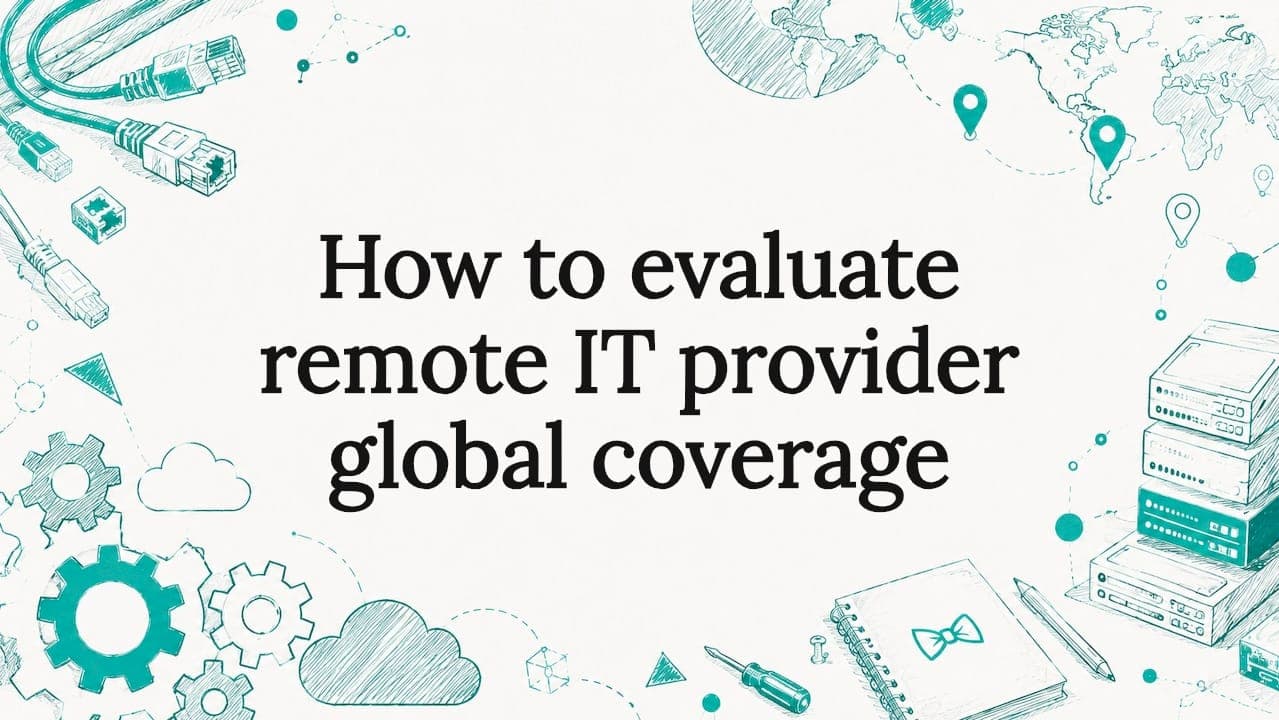 How to evaluate remote IT provider global coverage