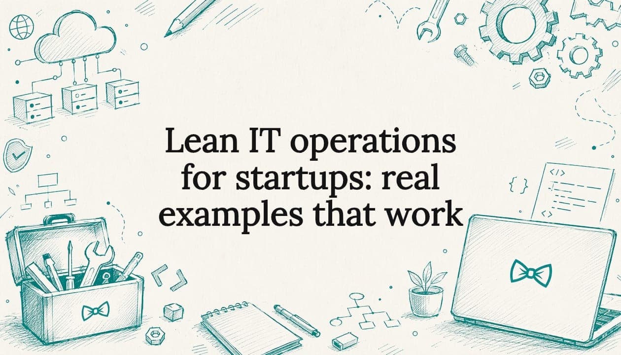 Lean IT operations for startups: real examples that work