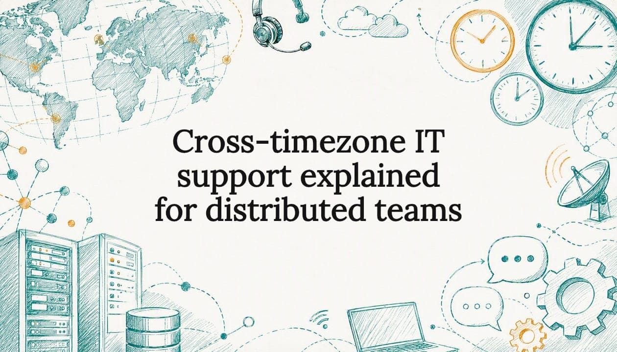 Cross-timezone IT support explained for distributed teams
