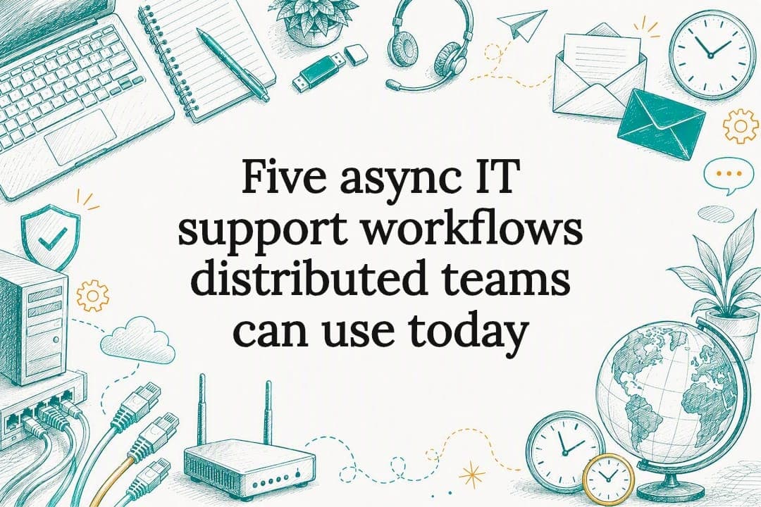 Five async IT support workflows distributed teams can use today