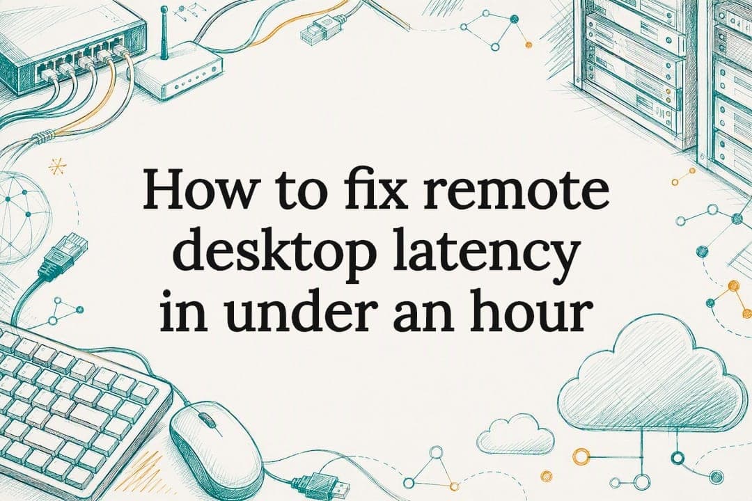 How to fix remote desktop latency in under an hour