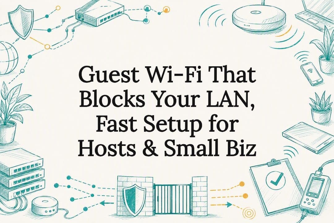Guest Wi‑Fi That Blocks Your LAN, Fast Setup for Hosts & Small Biz