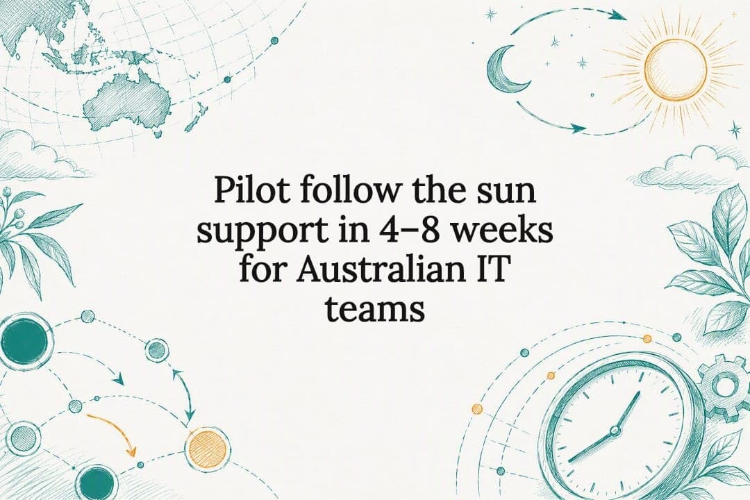 Pilot follow the sun support in 4–8 weeks for Australian IT teams