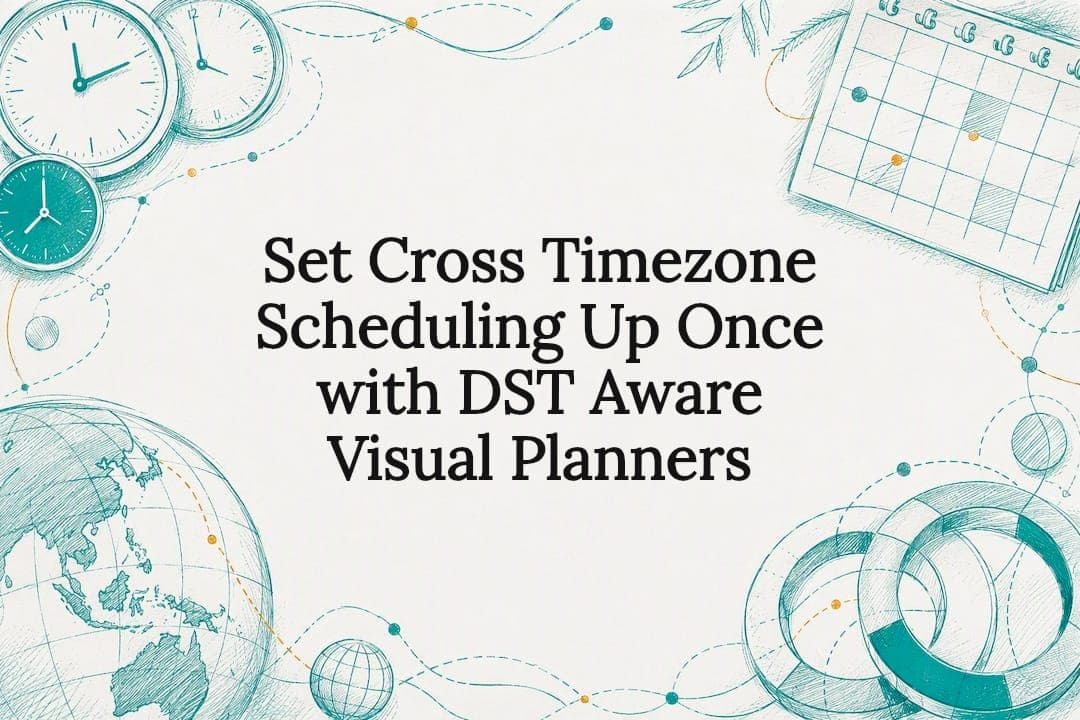 Set Cross Timezone Scheduling Up Once with DST Aware Visual Planners